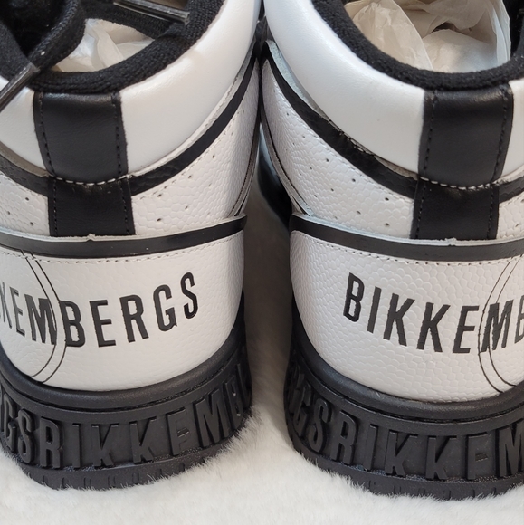 BNIB BIKKEMBERGS SIGGER HIGH-TOP LACE-UP MEN'S SNEAKERS US 9.5 - Picture 9 of 17
